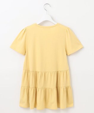 Feroux 【UVケア】ティアードチュニック Tシャツ ライトイエロー系