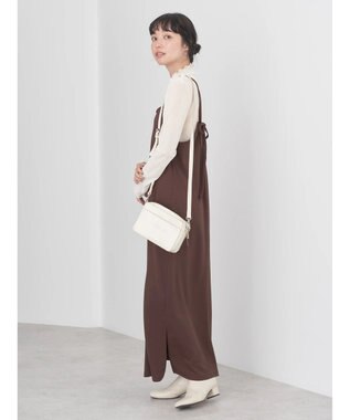 earth music&ecology ポンチＩラインキャミワンピース Brown