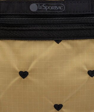 LeSportsac MINI N/S TOTE/モカブラックハートエンブロイダリー モカブラックハートエンブロイダリー