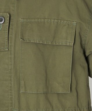 NAVE 【ReNAVE・セットアップ可/洗える】コットンリネンカルゼ ジャケット カーキ系