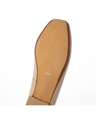 ing <ing>【３E】ワンポイントバレエシューズ ライトベージュコンビ