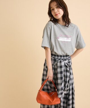 Green Parks 【適ON】箔プリントロゴＴシャツ Gray Mixture