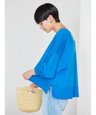 AMERICAN HOLIC ＵＶカットショートニットカーディガン Blue