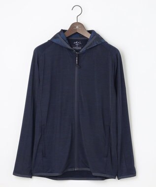 JOSEPH ABBOUD MOUNTAIN 【UNISEX】接触冷感 UV対策 クールスキンガードパーカー ネイビー系