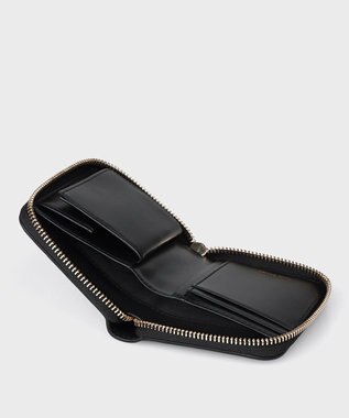 Paul Smith キルティングスワール 2つ折り財布 ブラック