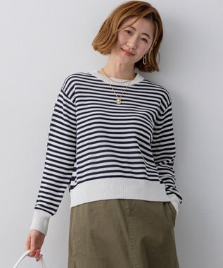 23区 【先行予約】コットンギマ クルーネック ニット