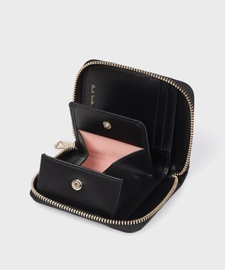 Paul Smith キルティングスワール 2つ折り財布 ブラック
