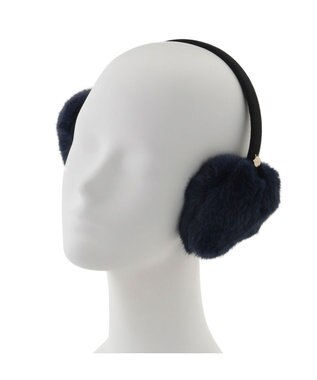 MOONBAT 【ラッピングBOX付き】FURLA ハート型イヤマフ ネイビーブルー