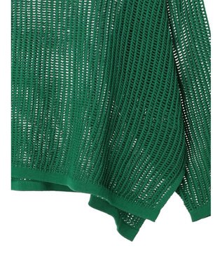AMERICAN HOLIC 透かし編みメッシュニットプルオーバー Green