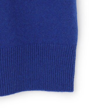 J.PRESS YORK STREET 【UNISEX】:ウールカシミヤ ハーフジップニット ブルー系