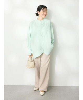 CRAFT STANDARD BOUTIQUE ふくれジャガードパンツ Gray Beige