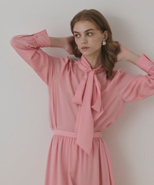 GRACE CONTINENTAL トリアセボウタイブラウス ピンク