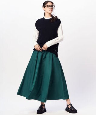 23区 【Oggi4月号掲載/洗える】CANCLINI バンドカラー シャツ ホワイト系