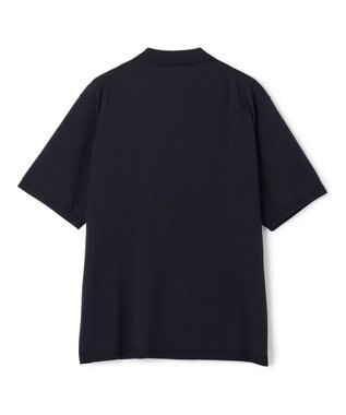 UNFILO MENS アラエルアンチピリングニット ポロ ネイビー