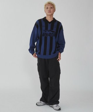 WEGO ゲームロゴニットプルオーバー ブルー