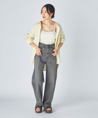 OP／FILA 【ocean pacific】デイリーオーバーサイズシャツ/UVカット イエロー