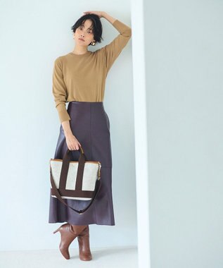 TOPKAPI 【Breath TOPKAPI】イタリアンフェルト ショルダー付 B5 トートバッグ M ベージュ