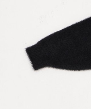 WEGO シャギーグラフィックZIPパーカー ブラック