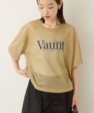 AMERICAN HOLIC プリントロゴシアーニットプルオーバー Olive