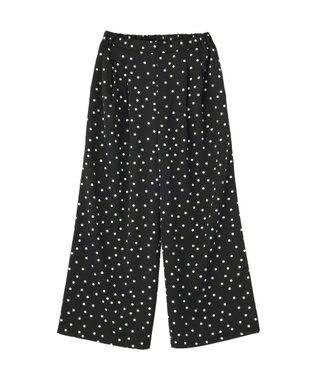 AMERICAN HOLIC ドットサテンイージーパンツ Black