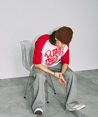 WEGO フォトグラフィックラグランBIGT（S） 柄1