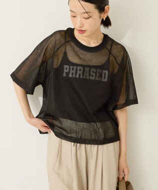 AMERICAN HOLIC プリントロゴシアーニットプルオーバー Black