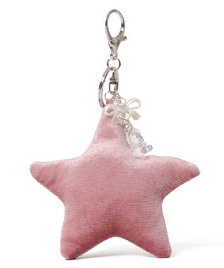 WEGO ベロアスターキーホルダー ピンク