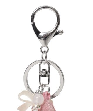 WEGO ベロアスターキーホルダー ピンク