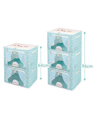 Mother garden しろたん 収納ケース 《ぽてぽて柄》 ぽてぽて柄