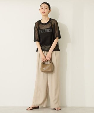 AMERICAN HOLIC プリントロゴシアーニットプルオーバー Black