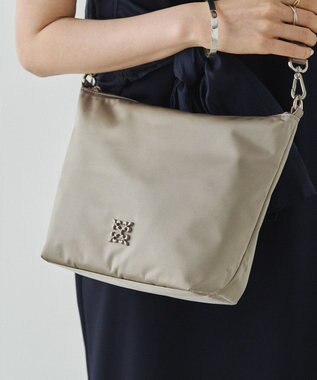 russet シンプルショルダーバッグ【クラウズナイロン】(CE-1467) Gray