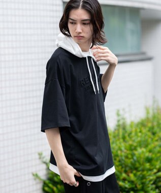 WEGO 【接触冷感/ユニセックス着用ITEM】エンボスロゴグラフィックTPK（SS） ブラック