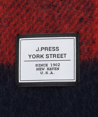 J.PRESS YORK STREET 【WOMEN】BLUCLE チェック マフラー ネイビー系3