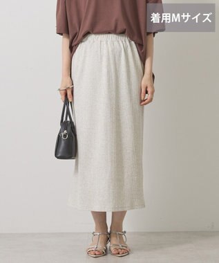 AMERICAN HOLIC 【選べる丈】リブタイトスカート Oatmeal