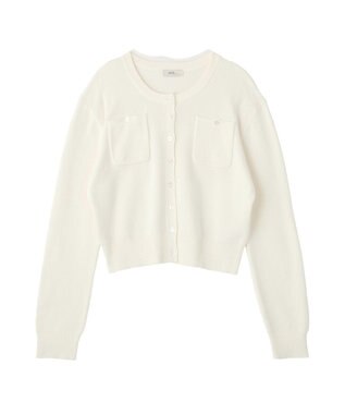 earth music&ecology ダブルポケットカーディガン Ivory