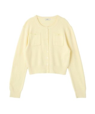 earth music&ecology ダブルポケットカーディガン Yellow