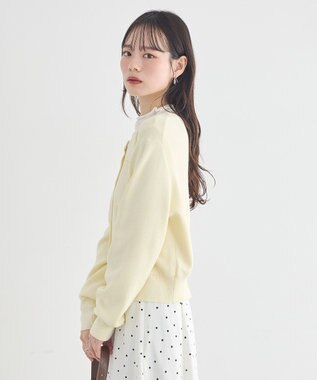 earth music&ecology ダブルポケットカーディガン Yellow