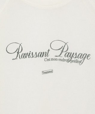 AMERICAN HOLIC プリントロゴシアーニットプルオーバー Ivory