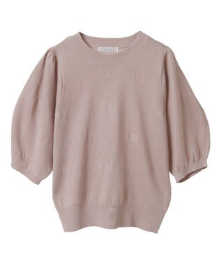 Green Parks ・ｓｗｉｎｇ　ｂｙ　ハート柄クルーニット Black