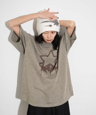 WEGO 【ユニセックス着用ITEM】スノーダイグラフィックT ベージュ