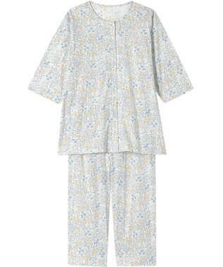 Wing パジャマ 綿100%(本体) 天竺素材 7分袖 長袖 8分丈 レディース EP8044 ウイング／ワコール