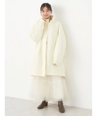 earth music&ecology モンスターコート Ivory