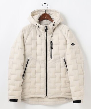 JOSEPH ABBOUD MOUNTAIN 【ストレッチ/軽量/パッカブル/ライナードッキング対応】2WAYストレッチダウンパーカー ライトグレー系