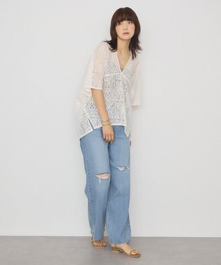 AMERICAN HOLIC レースコクーンプルオーバー Ivory
