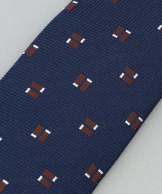 GOTAIRIKU 日本縫製/オリジナル柄【Fermo Fossati】ネクタイ_小紋柄 ネイビー系8