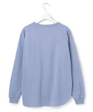 23区 【SLOW】コンパクトシングルジャージー ロゴ Tシャツ アッシュブルー系