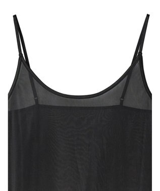 Green Parks 静電気防止インナーキャミワンピース Black