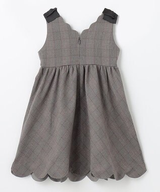 ANY KIDS チェックジャンパースカート チャコールチェック