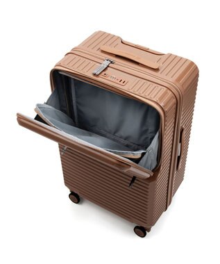 ACE BAGS & LUGGAGE EDGELINK クルーズボックスグリント スーツケース 64L フロントオープン 09143 エッジリンク ブラウン