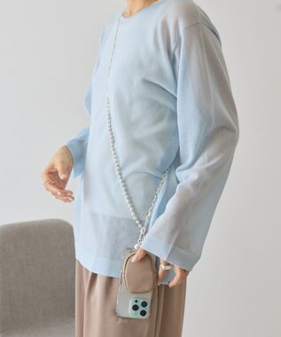 AMERICAN HOLIC マルチスマホショルダー Gray Beige